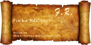 Furka Róbert névjegykártya